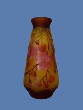 Vase cameo glas décor fleur - vase,