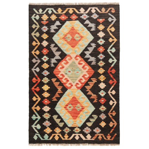 Kelim afghan 121x81 - afghan, cm