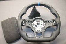 LENKRAD VW GOLF 7 GTI GTD + ARMLEHNE + SCHALTSACK NEU BEZIEHEN TOP QUALITÄT