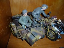 Schuco 3 x Wehrmachtsgespann, 2 x Zündapp KS 750, 1 x BMW R 75