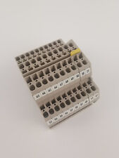 10x Weidmüller ZDK 2,5 Durchgangsklemmen Reihenklemmen 2,5mm² + Abschlussdeckel