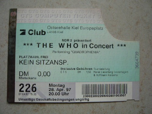 The who concert 1997 kiel - who,