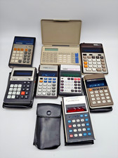 #SE1849# Vintage LED Taschenrechner Sammlung Casio MBO Privileg ect. (8 Stück)