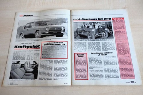 Mot 1981 fiat - ritmo, abarth