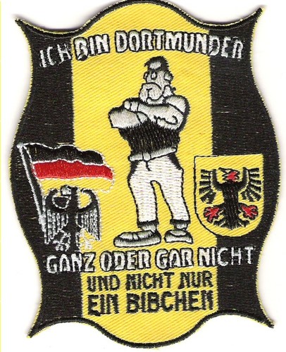 Dortmund aufnäher ich bin - aufnäher,