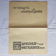 DDR Speisekarte Getränkekarte