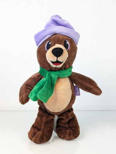 Milka bär mit schal - ❤️,