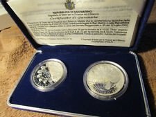 San Marino 5 & 10 Euro Silber 2002 PP Willkommmen Euro Satz