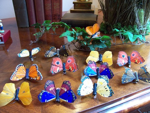 Schmetterling mit klammer - schmetterling,