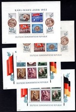 DDR 1953 BLOCK8-9A,B ** POSTFRISCH MARXBLOCKS 400€(I2811