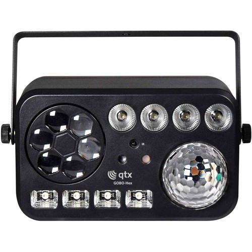 Qtx gobo hex led - 6-in-1, laser