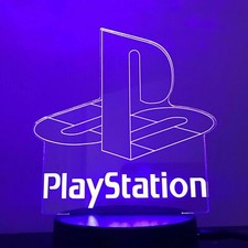 3D LED Lampe PLAY STATION LOGO