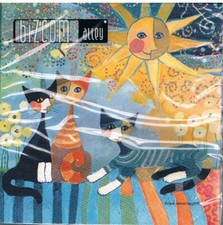 20 Servietten - Rosina Wachtmeister - Dolce Vita - Katzen