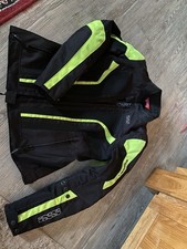 iXS Textiljacke Damen Larissa | Schwarz-Neongelb | Motorradjacke Gr. M DM