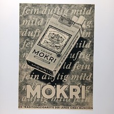 1951 XL Lande Mokri Zigaretten Werbeanzeige Werbung Reklame Print Ad
