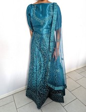 Neues ungetragenes Indisches Lehenga Choli in Universalgröße - Blau