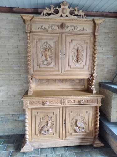 Antiker imposanter jagdschrank - antiker,