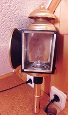 Alte Pferdekutschenlampe Laterne Kutschen Leuchte Messing Vintage TOP 60er