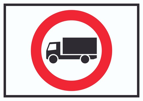 Lkw durchfahrt verboten - lkw,