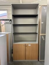 Werndl (Steelcase) Aktenregalschrank 6 Ordnerhöhen 100cm Buche