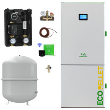 Automatischer Pelletkessel Pelletheizung RW 30 kW Komplettset Pelletanlage