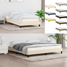Bettgestell mit Lattenrost Stoffbett Polsterbett Bettrahmen Gästebett Einzelbett