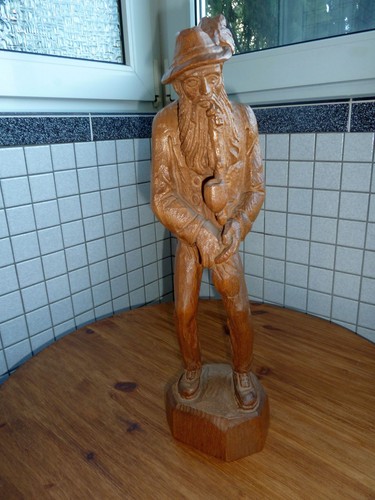 Geschnitzte holzfigur alter - geschnitzte, „alter