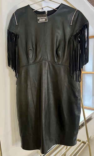 Moschino leder midi - leder,