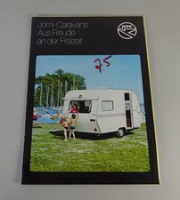 Prospekt / Broschüre Jomi Caravans / Wohnwagen Stand 1975