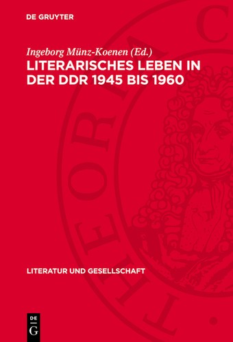 Literarisches leben der - literarisches, ddr