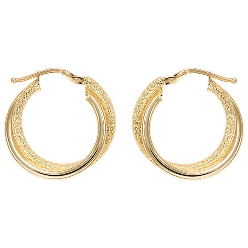 Damen ohrringe creolen 585 - ohrringe,
