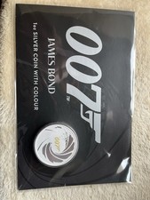007 - James Bond 2020, 1 oz Silber, Perth Mint, Originalverpackung / farbig 