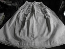 Vintage dicker warmer Halbrock Unterrock Baumwolle innen Flanell kleine Grüße