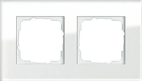 Gira esprit glasrahmen weiss - glasrahmen, c
