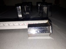 16 Radschrauben Crom Käppchen, 4-Loch Alufelgen , 17er Schlüsselweite,40mm länge