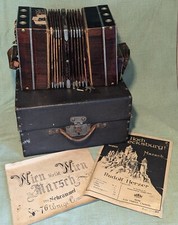 Chemnitz Concertina 76 Töne Ernst Bässler Harmonikafabrik Grünberg Augustusburg