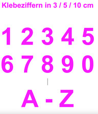 Zahlen Aufkleber Klebezahlen