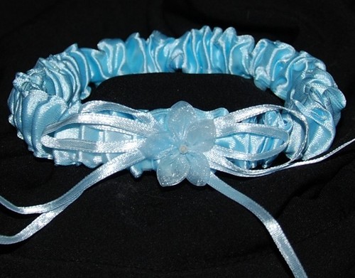 Strumpfband blau zum