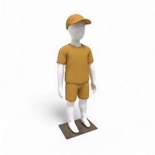 87CM WEISS GLÄNZEND Kinder Eierkopf Display Schaufensterpuppe Ganzkörper Kind Display Dummy