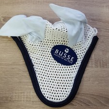 Busse Fliegenmaske Fliegenschutz Ohrenhaube Neu mit Etikett blau weiß