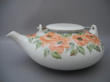 Arzberg Teekanne Tunis Teaworld Blumendekor handgemalt R.S. 1 Liter