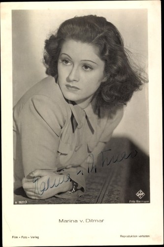 Schauspielerin marina von - ak,