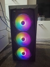 Gaming Pc Desktop 2004AJV von Screenon in schwarz mit Glasscheibe  