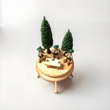 Bayrische Spieluhr, Edelweiss Walzer REUGE Werk aus Metall, Holzkunst Erzgebirge