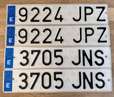 4 VIER Nummernschild ES