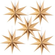 Holzfarbige Stern Dekoration