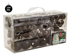 100 Weihnachtskugel Lamettini