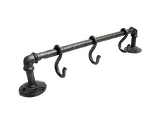 Garderobe Gusseisen 3 Haken  40 cm Wandgarderobe Kleiderhaken Industrial Style