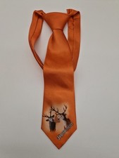 Jägermeister Krawatte Party Artikel Orange Disco Hirsch