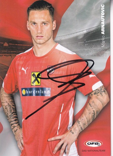 Autogramm martin arnautovic - -,